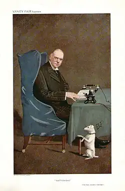 Coleridge caricatured by ELF for Vanity Fair, 1910