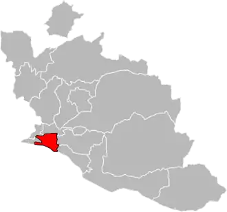 Situation of the canton of Avignon-3 in the department of Vaucluse