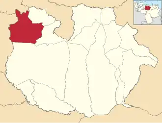 Location in Guárico