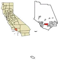 Location of Camarillo in Ventura County, California