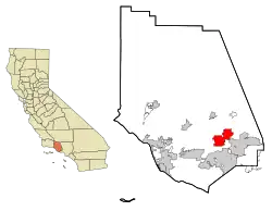 Location in Ventura County and the state of California
