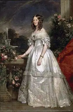Portrait of the Duchess of Nemours by Franz Xaver Winterhalter