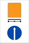 310b: Vehicles carrying dangerous load can only go straight