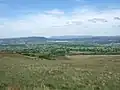 View from Pendleton Moor, looking north across the Ribble valley.