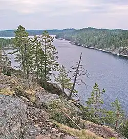 A view from Linnavuori (ancient fortress) of Sulkava