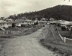 Looking up Buckingham Street 1954