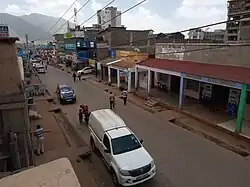 View of one of the streets in the centre of Voi town.