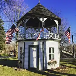 Bandstand in the center of the village