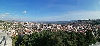 View of Campobasso from the castle