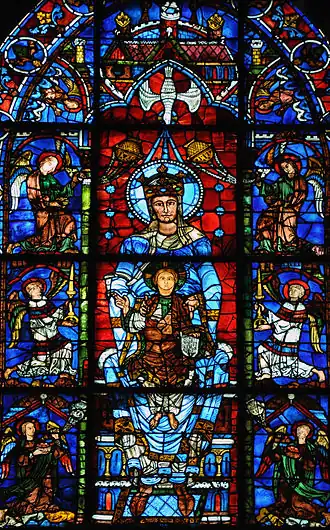Detail of the Blue Virgin Window, Chartres Cathedral (12th c.)
