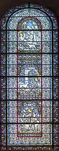 Stained glass inside the Basilica of St. Sernin, Toulouse