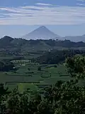 Volcán de Agua as seen from Tecpan, Guatemala (80&nbsp;km (50&nbsp;mi) away)