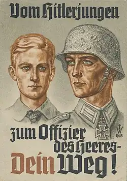 "From Hitler Youth to Officer of the Army- Your Way!", 1943