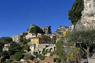 A view of the village from the bridge of Charles-Albert