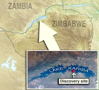 Discovery site is located in Zimbabwe