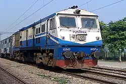 Tughlakabad WDP-3A named &quot;Pushpak&quot;