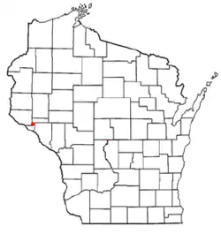 Location of Frankfort, Pepin County, Wisconsin