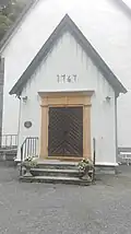 Entrance to the church
