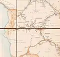 Wadi Mukattab in the 1869 Ordnance Survey map