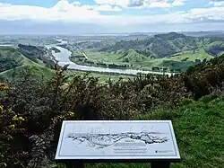 Huntly and Waikato River from Northern Lookout