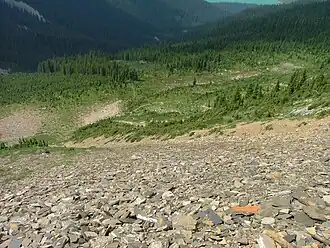 View from the Walcott Quarry