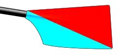 Image showing the rowing club's blade colours