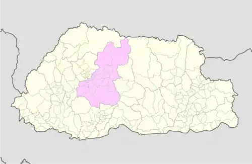 Location of Thedtsho Gewog
