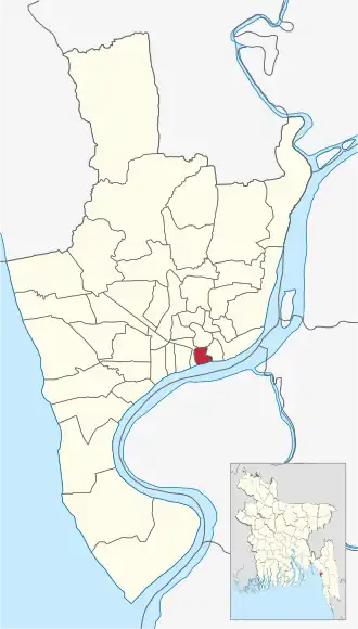 Location of Firingee Bazar