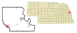 Location of Arlington, Nebraska