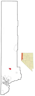 Location of Sutcliffe, Nevada