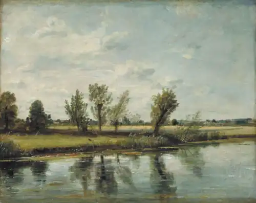 Water Meadows near Salisbury by John Constable