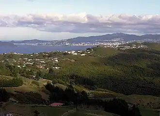 View toward Wellington from the top of Normandale Road