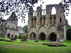 South west part of the nave, showing the lowered arcade to accommodate the upper chamber