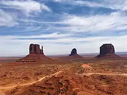 West Mitten Butte, East Mitten Butte and Merrick Butte