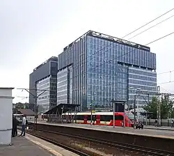 SKM train at platform number two