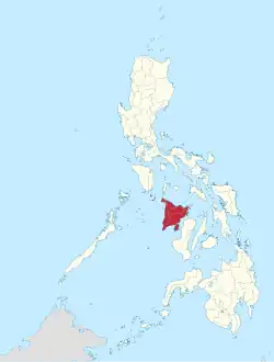 Map of the Philippines highlighting Western Visayas