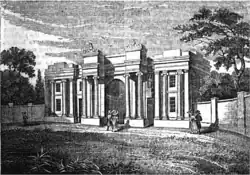 Gateway to the Botanical gardens c. 1832