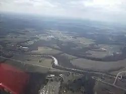 Along White Oak Creek in central Scott Township