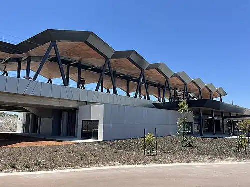 Elevated train station