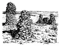 Cairns on The Nab, Wild Boar Fell