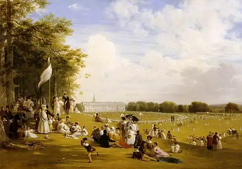 Fête in Petworth Park by William Frederick Witherington