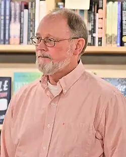 Krueger at a book signing in Saint Paul, Minnesota