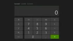 Windows 8.1's additional Metro-style calculator in standard mode
