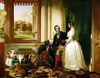 Windsor Castle in Modern Times, Queen Victoria and her family, c. 1842