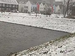 Snow in Amsterdam Noord