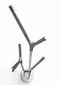Wishbone designed by Busk Hertzog in 2008 - coat stand inspired by the wishbone (part of a range).