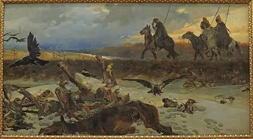 Wojciech Kossak, Spring of 1813 (1904) Lviv National Art Gallery