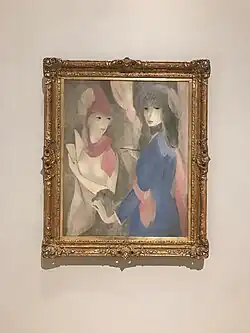 1921, Woman Painter and Her Model, oil on canvas