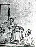 Women cooking in tandoor, by Kehar Singh