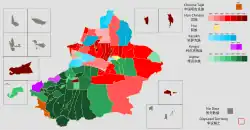Ethnicial majority of Xinjiang (county level)